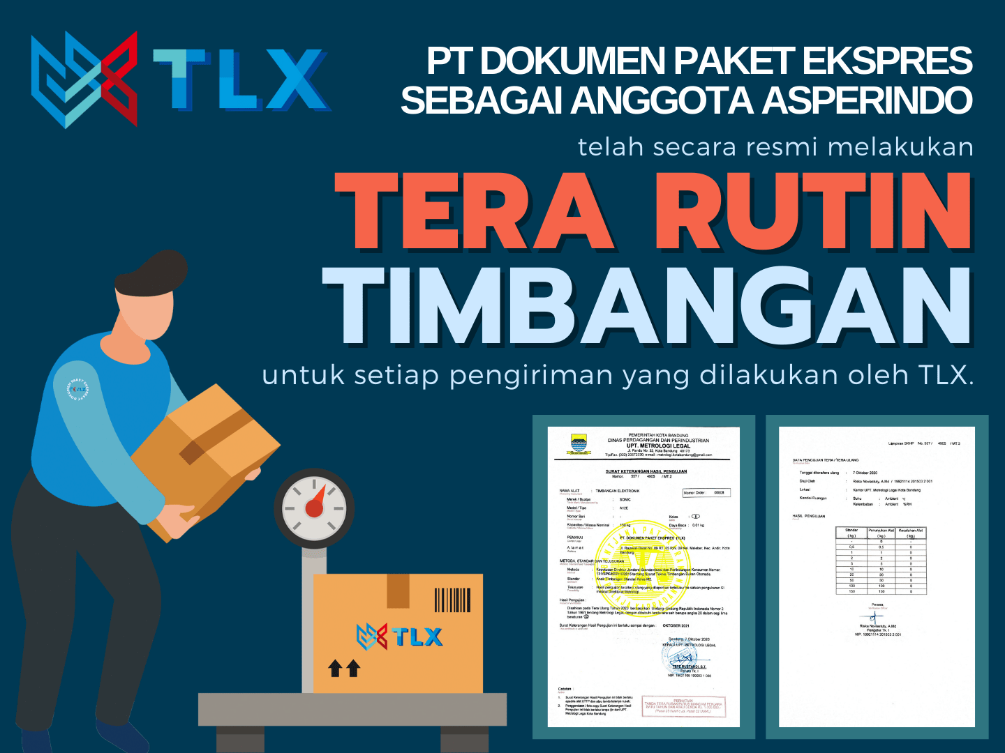 TLX RESMI MELAKUKAN TERA RUTIN TIMBANGAN