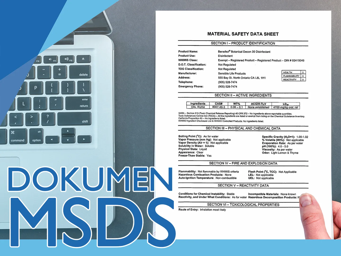 APA ITU MSDS?