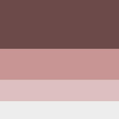 Warna pink dan cokelat yang sangat complementary
