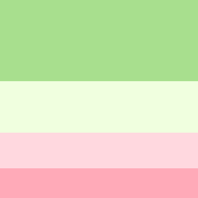 Pallete warna pink dan hijau pastel menjadi simbol keberanian perempuan